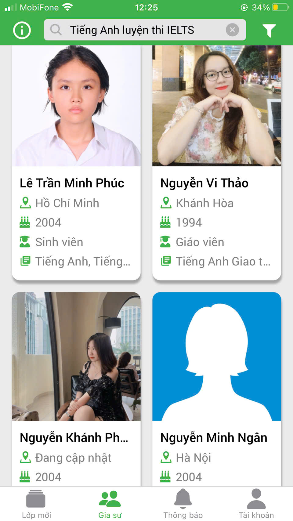 dạy kèm luyện thi ielts